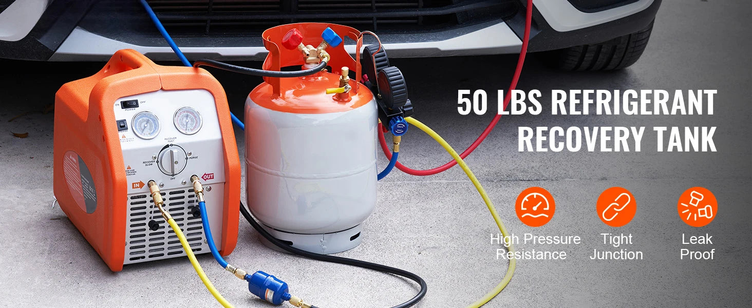 50 lb Refrigerant Recovery Tank with Y-Valve