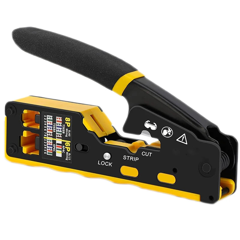 Pass-Through RJ45 Crimping Tool and Kit