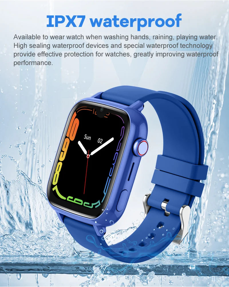 4G Kids GPS Smart Watch with Video Call, SOS, Camera, WiFi and App Download