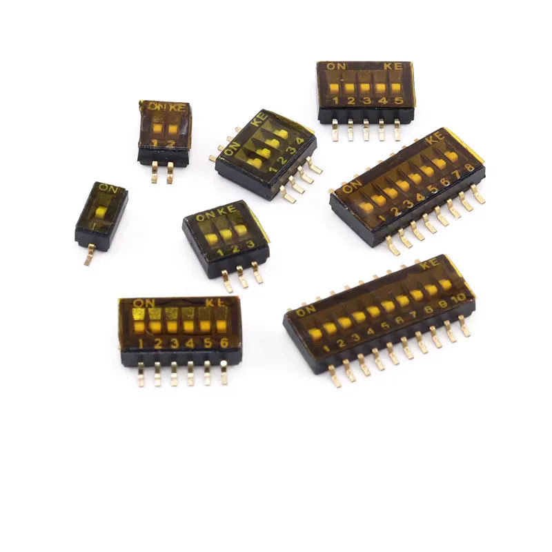 Interruptor DIP SMD de paso de 1.27 mm, de 1 a 8 posiciones