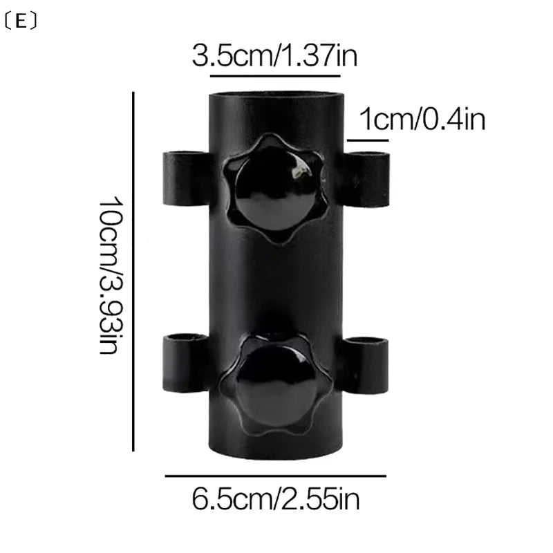 〔E〕Acessórios para acampamento ao ar livre Telas de teto Fixação de lona Tenda Pole cano de apoio Equipamento de suporte Tubo de fixação Ferramentas ao ar livre