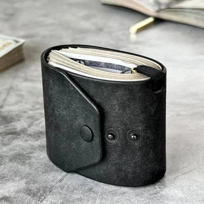 Leather Money Clip Quick Access Cash Holder Portable Pocket Bill Storage Pouch Lightweight Daily Carry Organizer