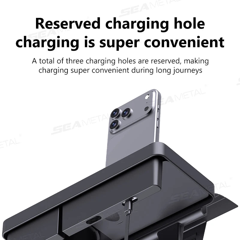 SEAMETAL Car Side Door Organizer Large Load-Bearing Hanging Door Storage Box with Cup/Phone Holder Universal Storage Organizer