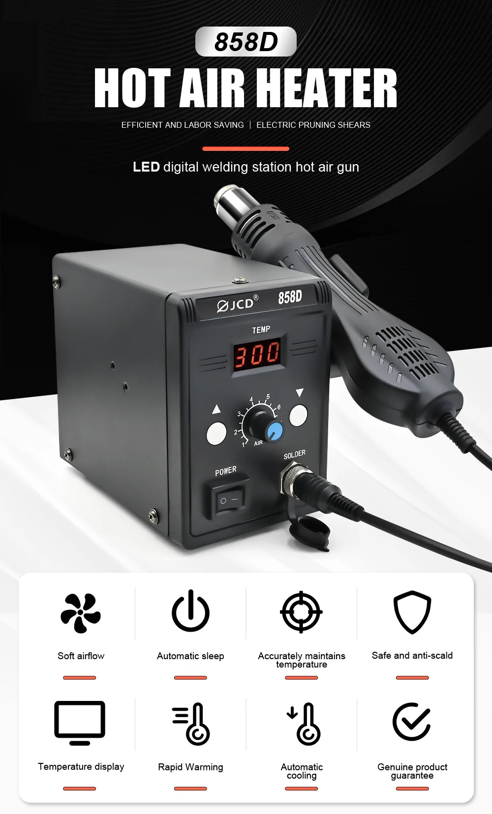 858D Hot Air Rework Station