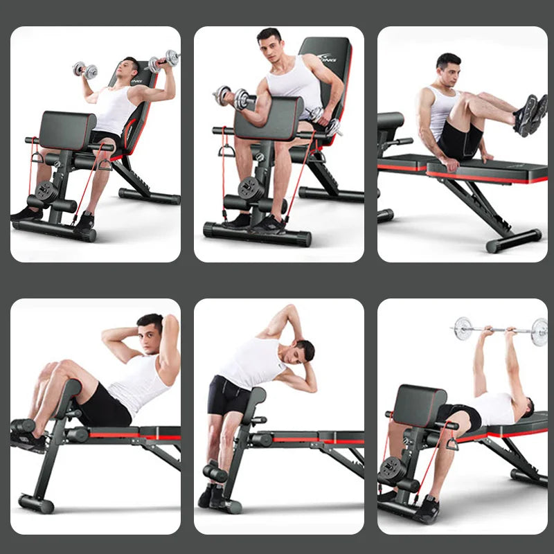 Adjustable Foldable Weight Bench for Full-Body Home Workouts