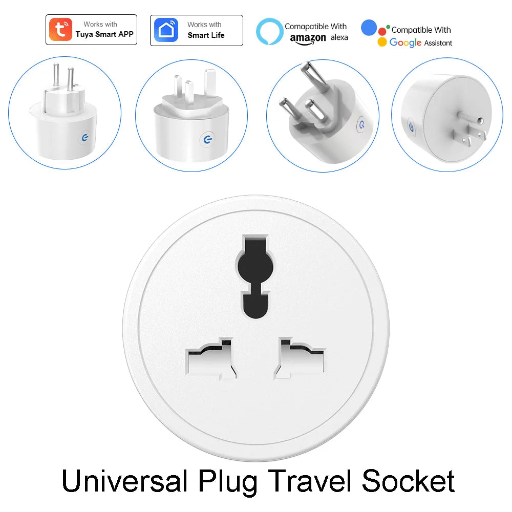 Tuya Wi-Fi Smart Plug Adapter - Regional Options