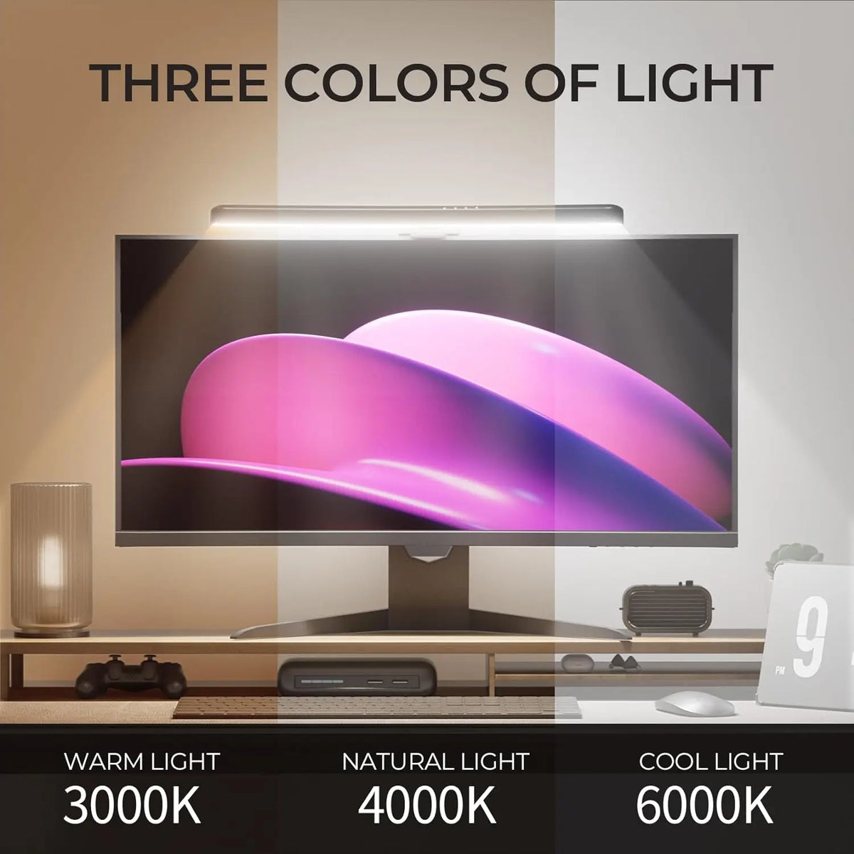 Monitor Light Bar - Straight and Curved Options