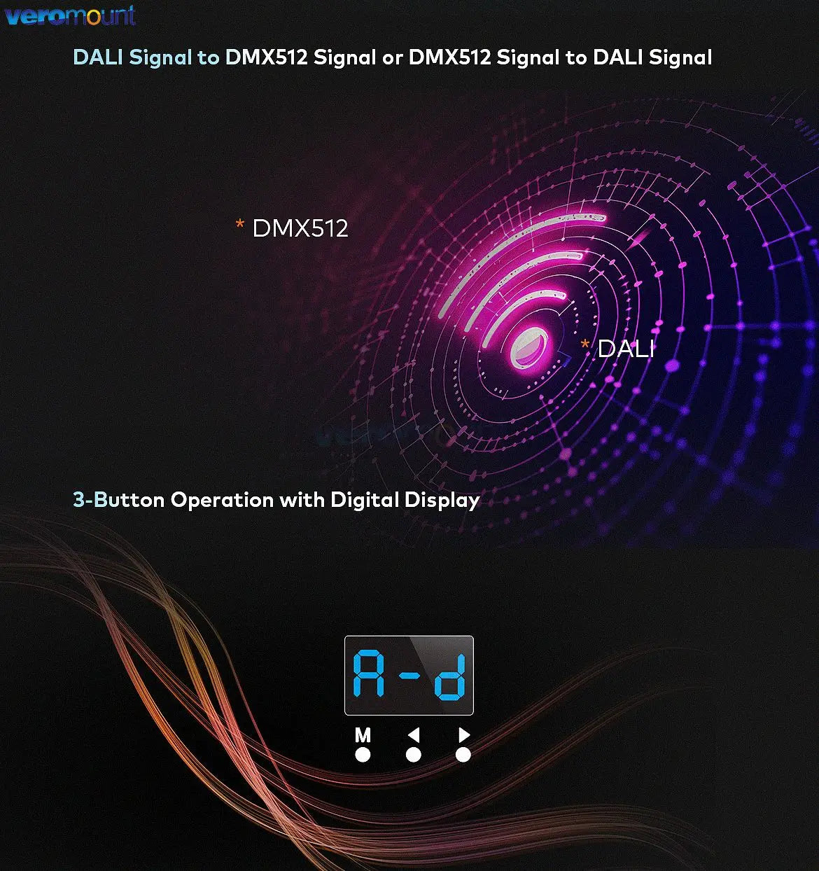 Convertidor de señales DMC DALI y DMX