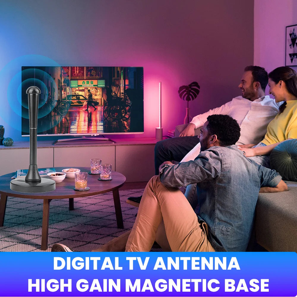 Indoor TV Aerial, for TV Tuner/Portable TVs/Set Top Box At Home in Car While Camping