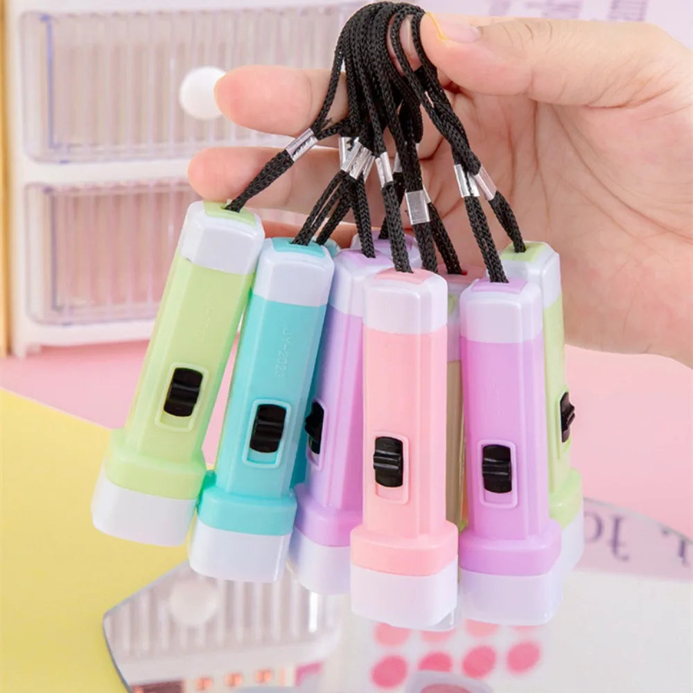 12-48 Pcs Candy Color LED Glowing Flashlight Halloween Christmas Thanksgiving Birthday Party New Year Gift Decoration Gift Pack