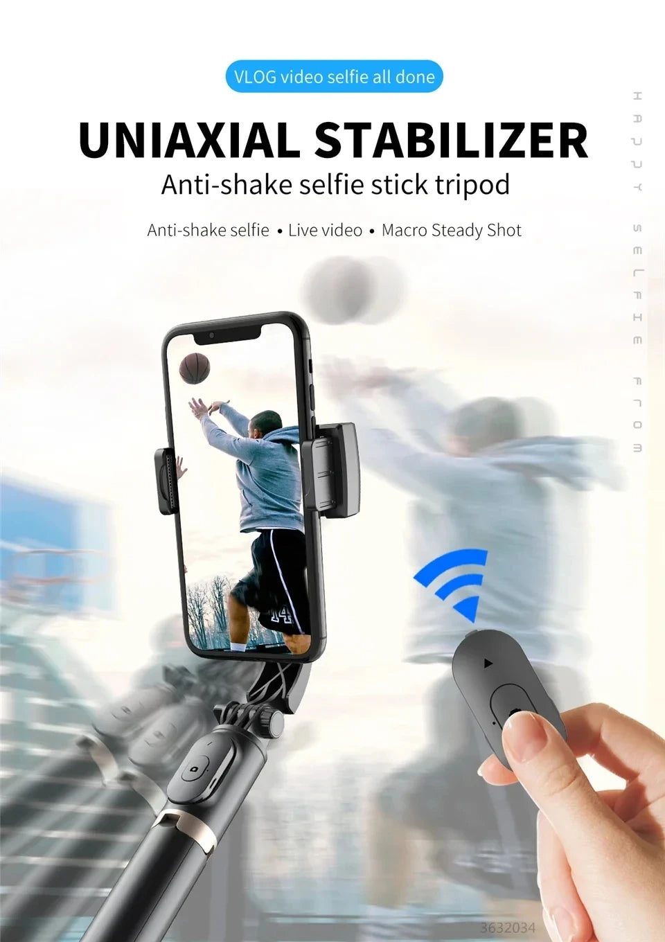 Q08 Smartphone Gimbal and Selfie Stand
