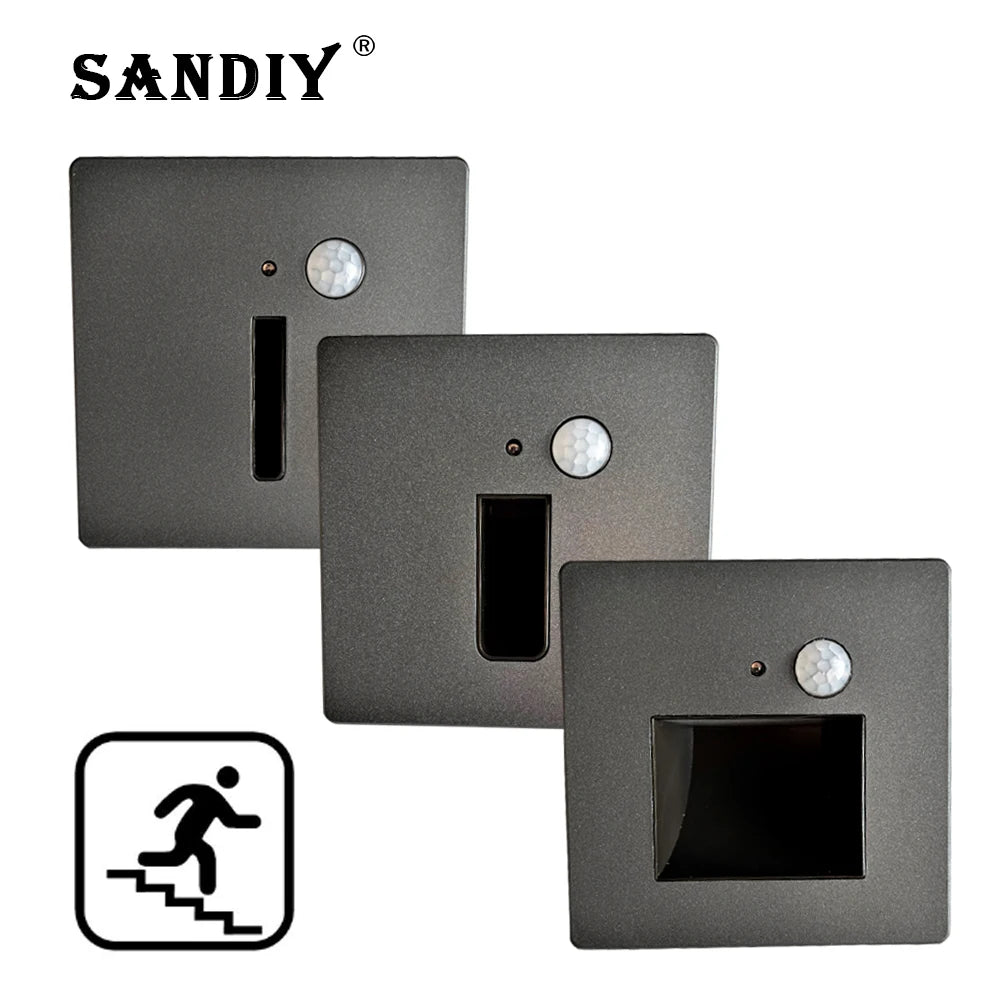Recessed Motion Sensor LED Stair Light for Steps and Hallways