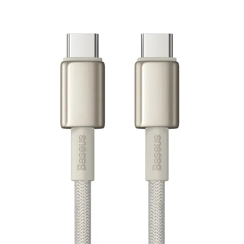 Cable Baseus 100W Tipo C para iPhone 15, Cable de Carga Rápida USB C PD para Macbook, Samsung, Xiaomi, Cable Tipo C USB C
