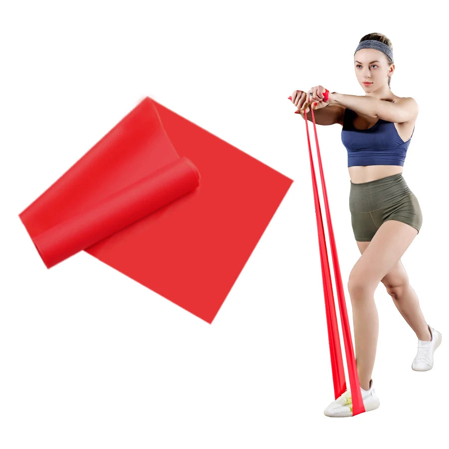 Long Training Stretch Bands Yoga Pilates Resistance Band for Physical Lower Body home Strength Elastic Exercise Bands 