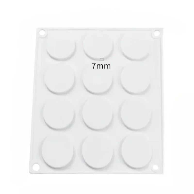 Round Silicone Craft Mould – 4, 12 or 24 Cavities