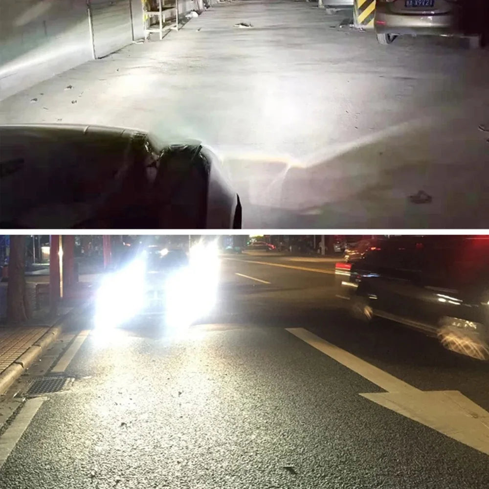 2 Stück Auto HB3 LED-Birnen 9005 9006 HB4 Scheinwerfer Nebellampe Lampe Licht 6000K Weiß Automobil Nebellampen Turbo Mini Lampe Hauptscheinwerfer