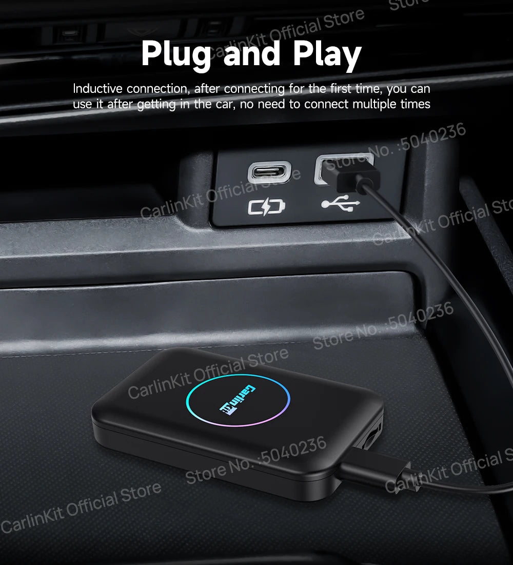 3-in-1 Wireless Phone Integration AI Box