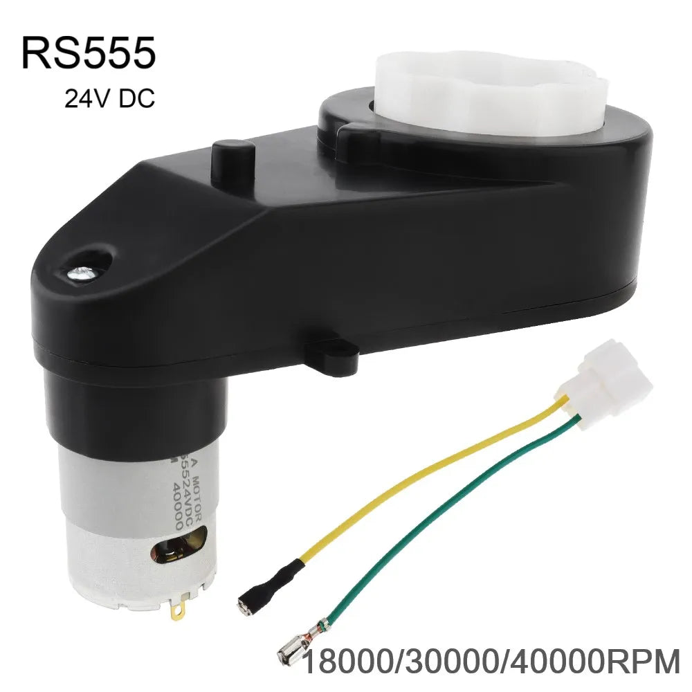 Motoriduttore CC RS555 da 24 V per veicoli elettrici per bambini