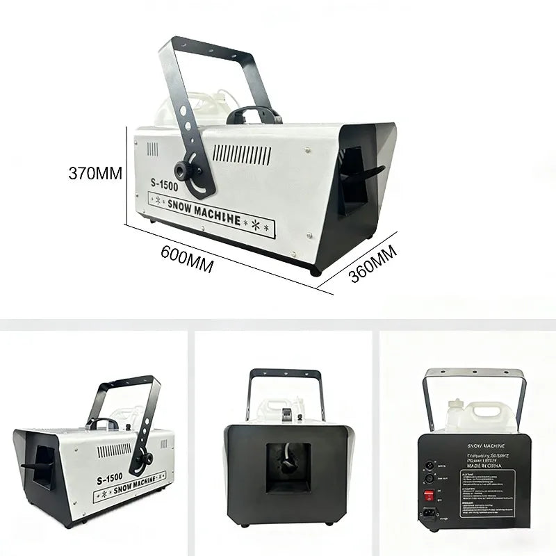 1500W DMX512 snemaskine med kablet og trådløst kontrol