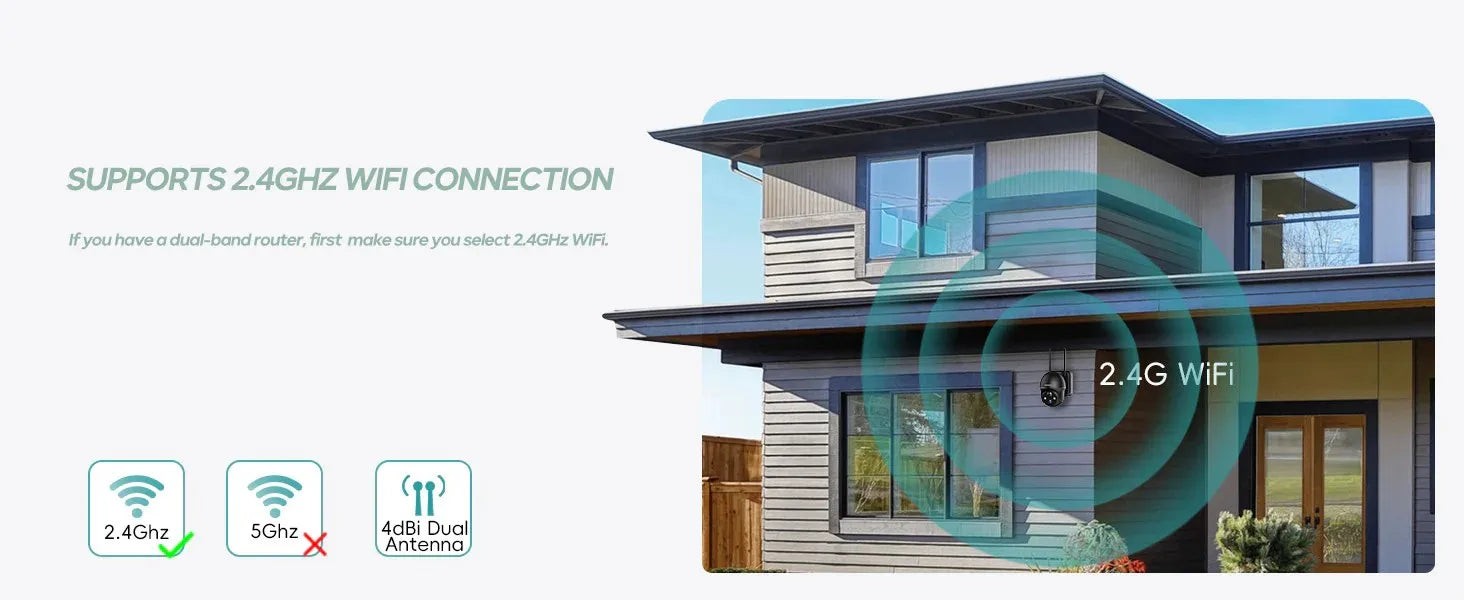 ZUMIMALL bežična sigurnosna kamera s baterijom 3MP noćni vid