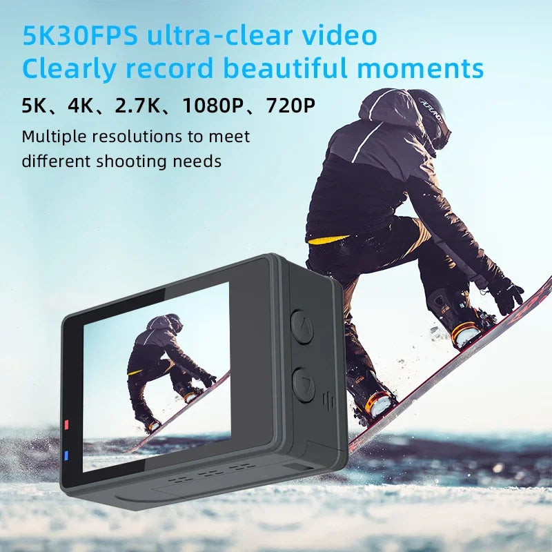 Action Camera 5K 4K with Electronic Stabilization