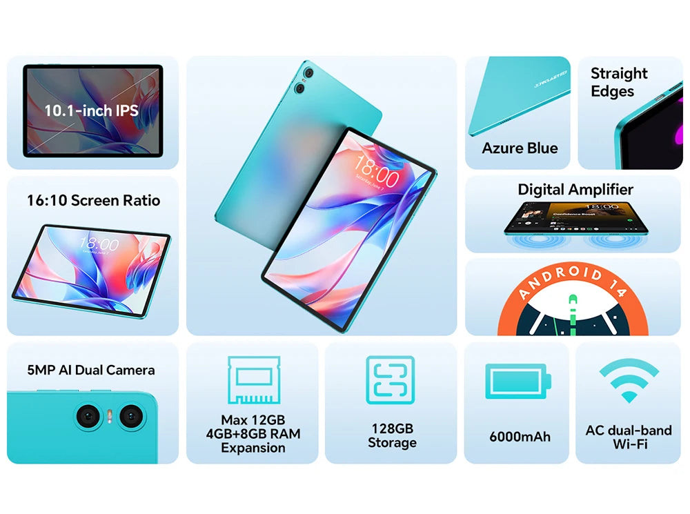 Teclast P30 Tablet Android 14 con Display IPS da 10,1"