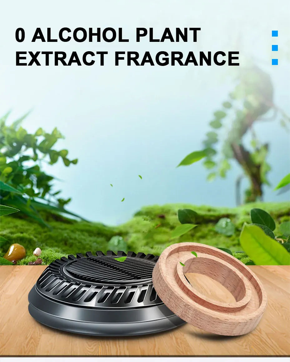 SEAMETAL Solar Air Freshener for Car Auto-Rotating Essential Oil Diffuser Dashboard Perfume Car Interior Accessories Remove Odor