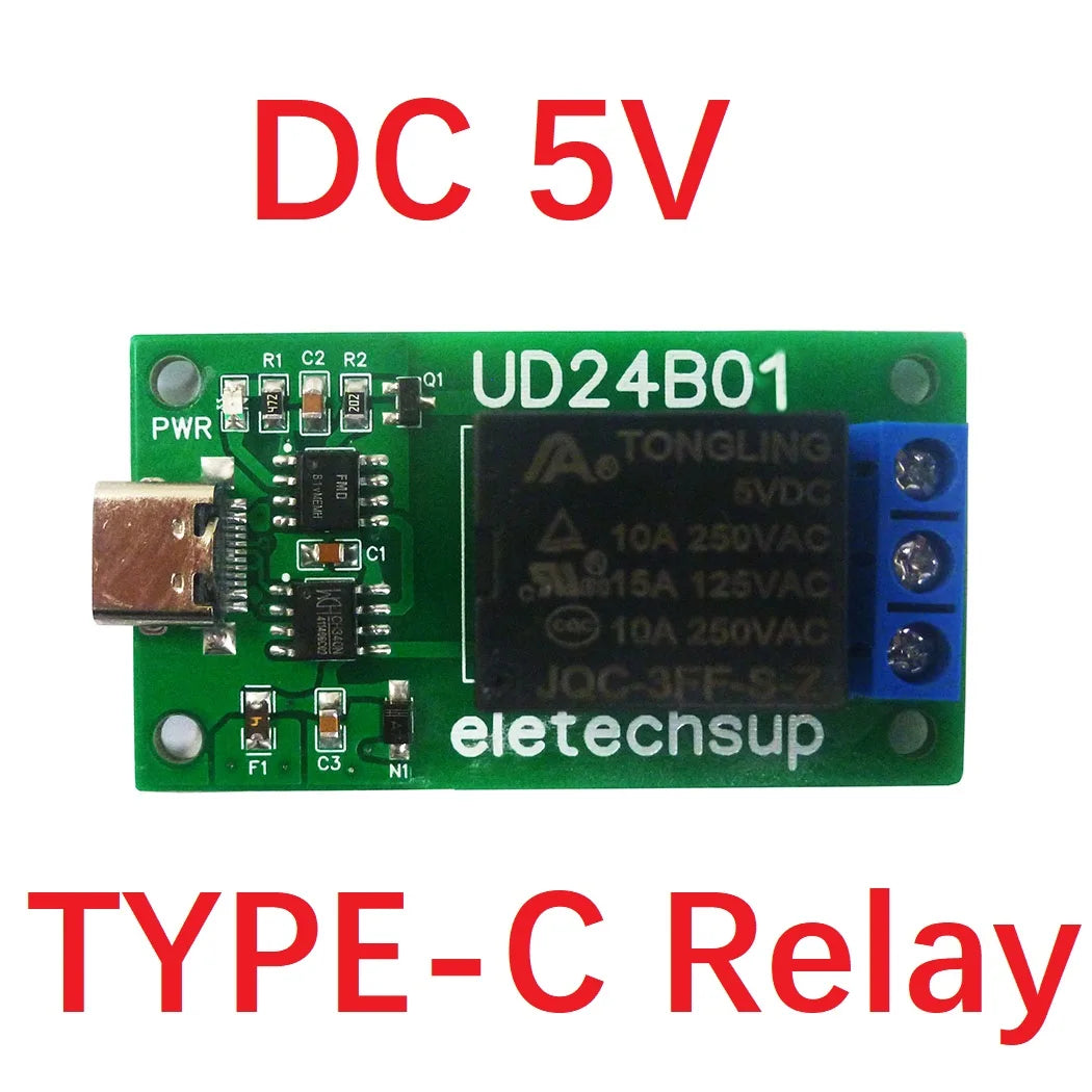 Módulo de relé USB único o TTL