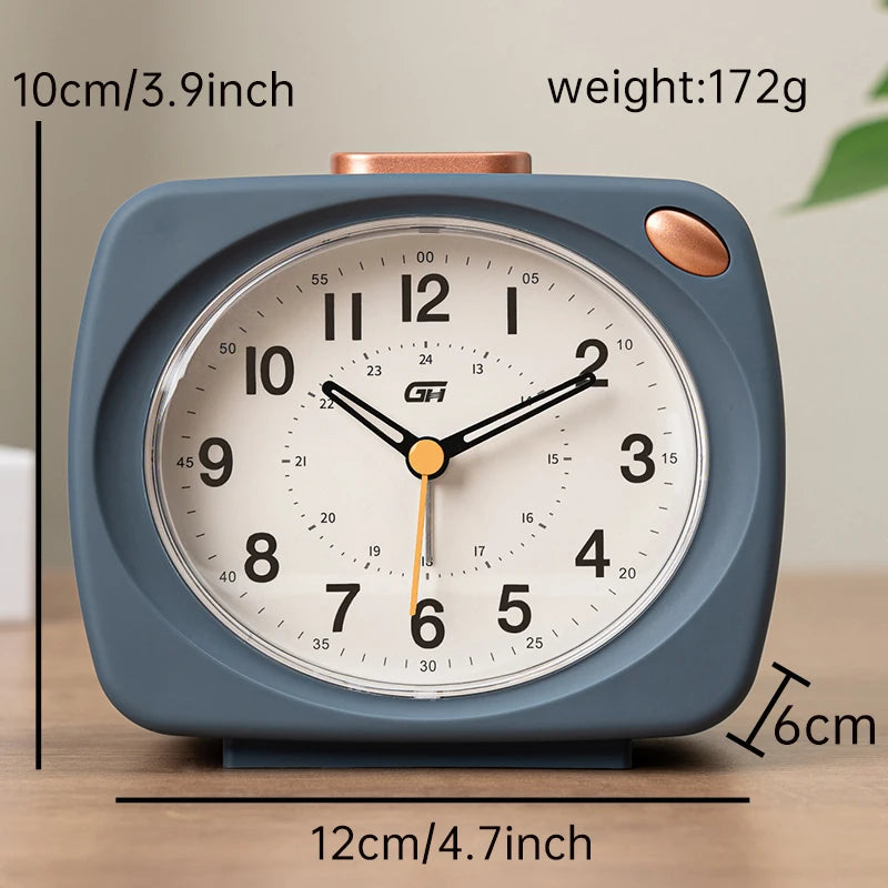 Analogue Alarm Clock with Snooze, Colour Options