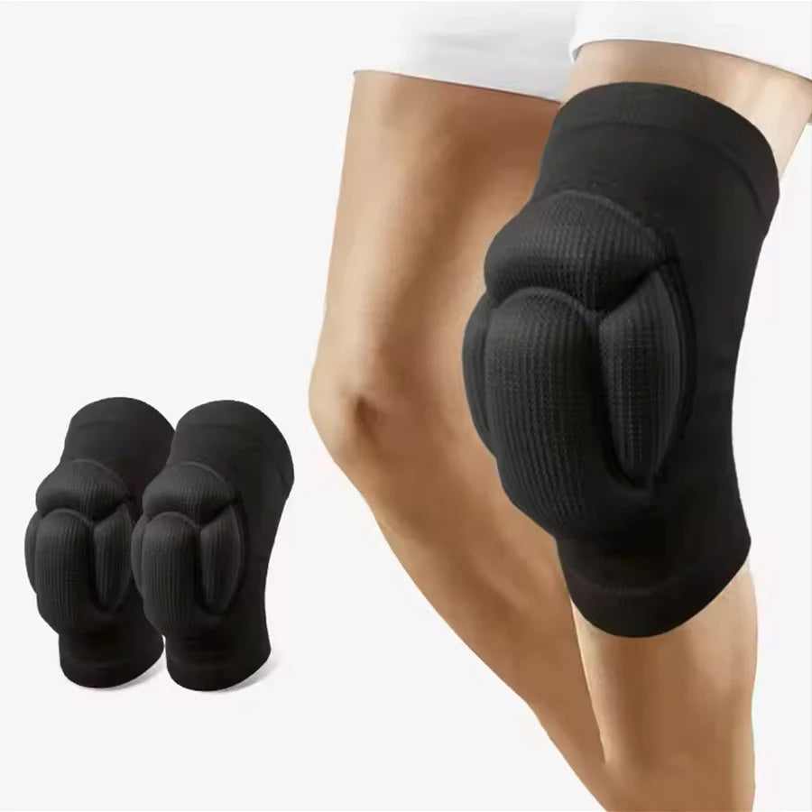 1Pair Thickened Protection Sports Kneepad Gym Support Fitness Gear Gear Basketball Brace Protector Male/Female Non Slip Pads 