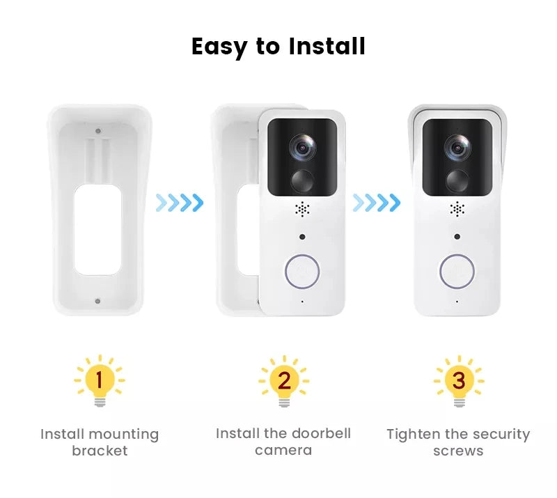 5G 2.4G WiFi Video Doorbell 1080P Tuya Smart Outdoor Wireless Intercom Waterproof Wireless Camera Ringing Bell 