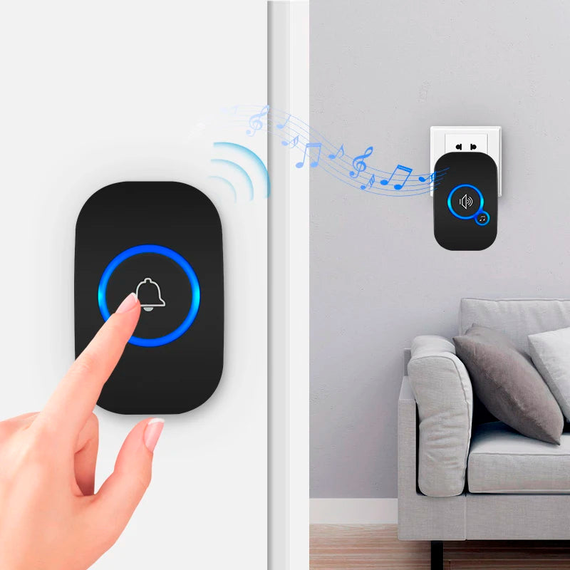 Wireless Doorbell with Adjustable Chime Receiver