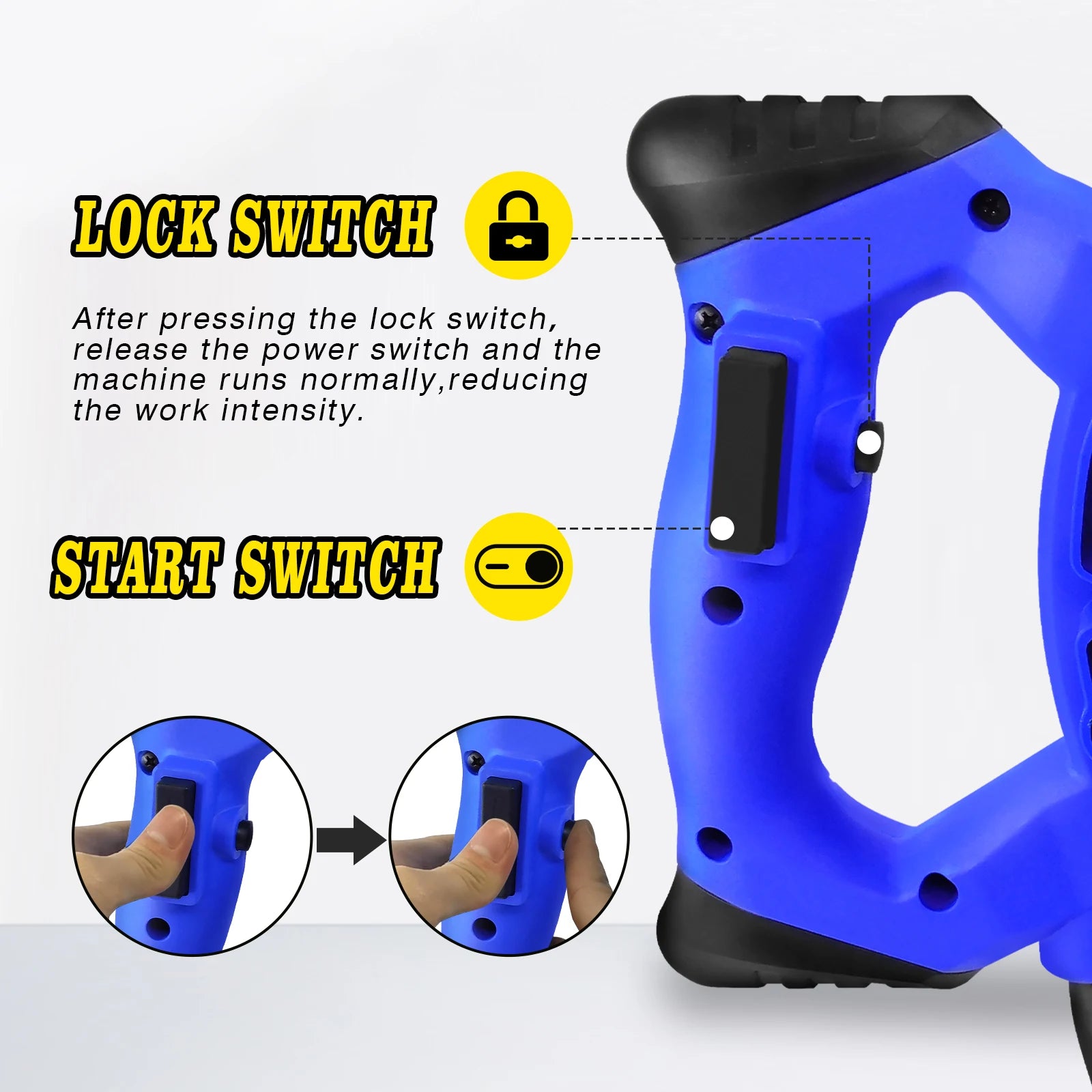 2600W Concrete Mixer Machine with Adjustable Paddle Mixing