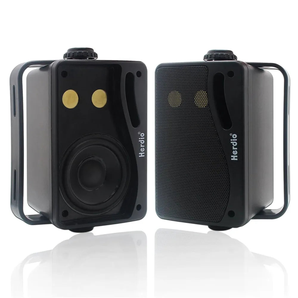 3.5 Inch Outdoor Waterproof Wall Speakers 200W Pair for Patio Boat