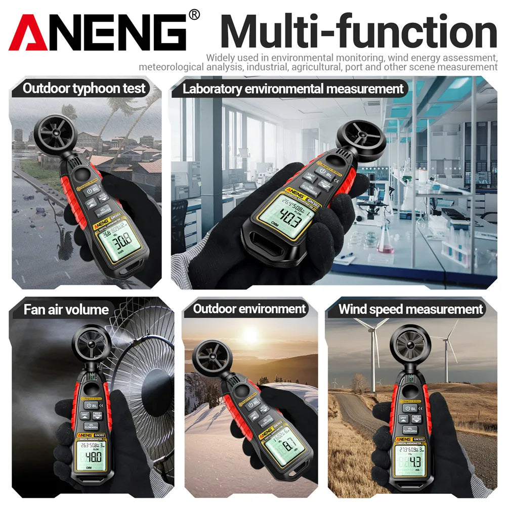 GN302 Wind Speed, Temperature and Humidity Meter