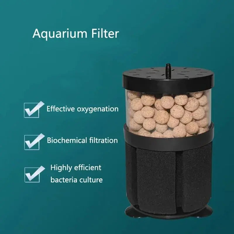 Čierny filter na akvárium, pre akvárium, skimmer, vzduchová pumpa, biochemická hubka, filtrácia bio akvária