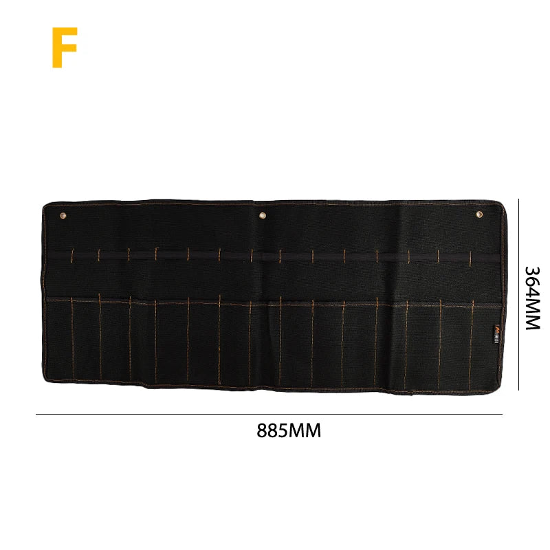Fabric Tool Roll, Pocket Layout Options