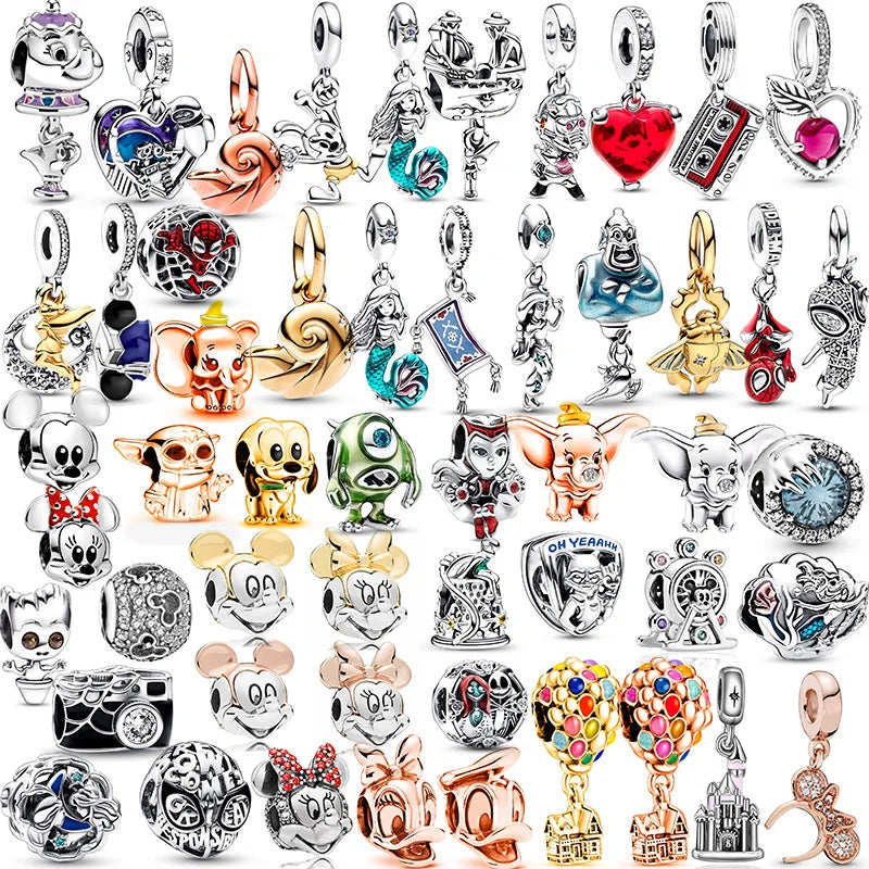 925 Silver DIY Beads for Disney-Inspired Charm Bracelets