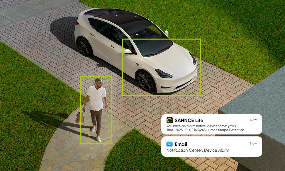 8MP 4K PoE Security Camera System with AI Detection