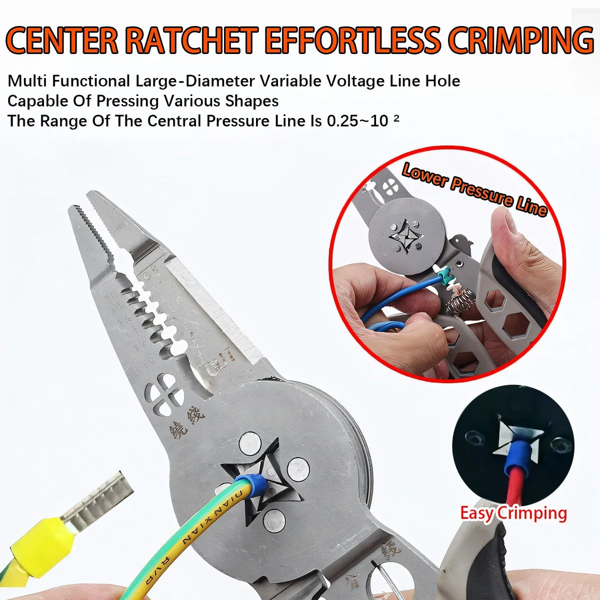Multi Functional Electrician Tools Pliers Crimping Tool set For Wire Splitting And Stripping Specialized For Electricians
