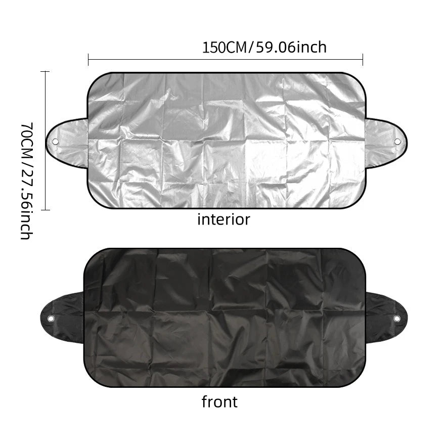 Car Windscreen Cover for Snow and Ice, Polyester, Waterproof