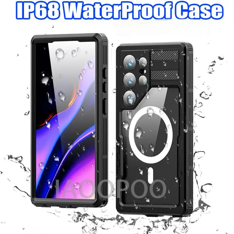 Aluminium Metall Magnetfodral för Samsung Galaxy S25 Ultra & S24 Ultra