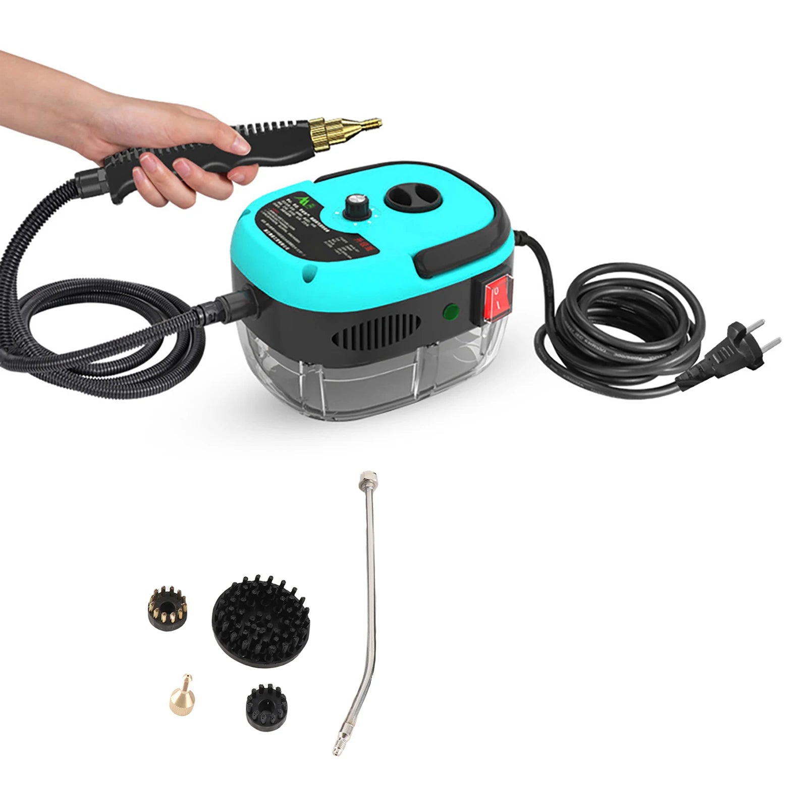 Pulitore a vapore portatile tascabile 2500W strumento di pulizia pressurizzato ad alta temperatura