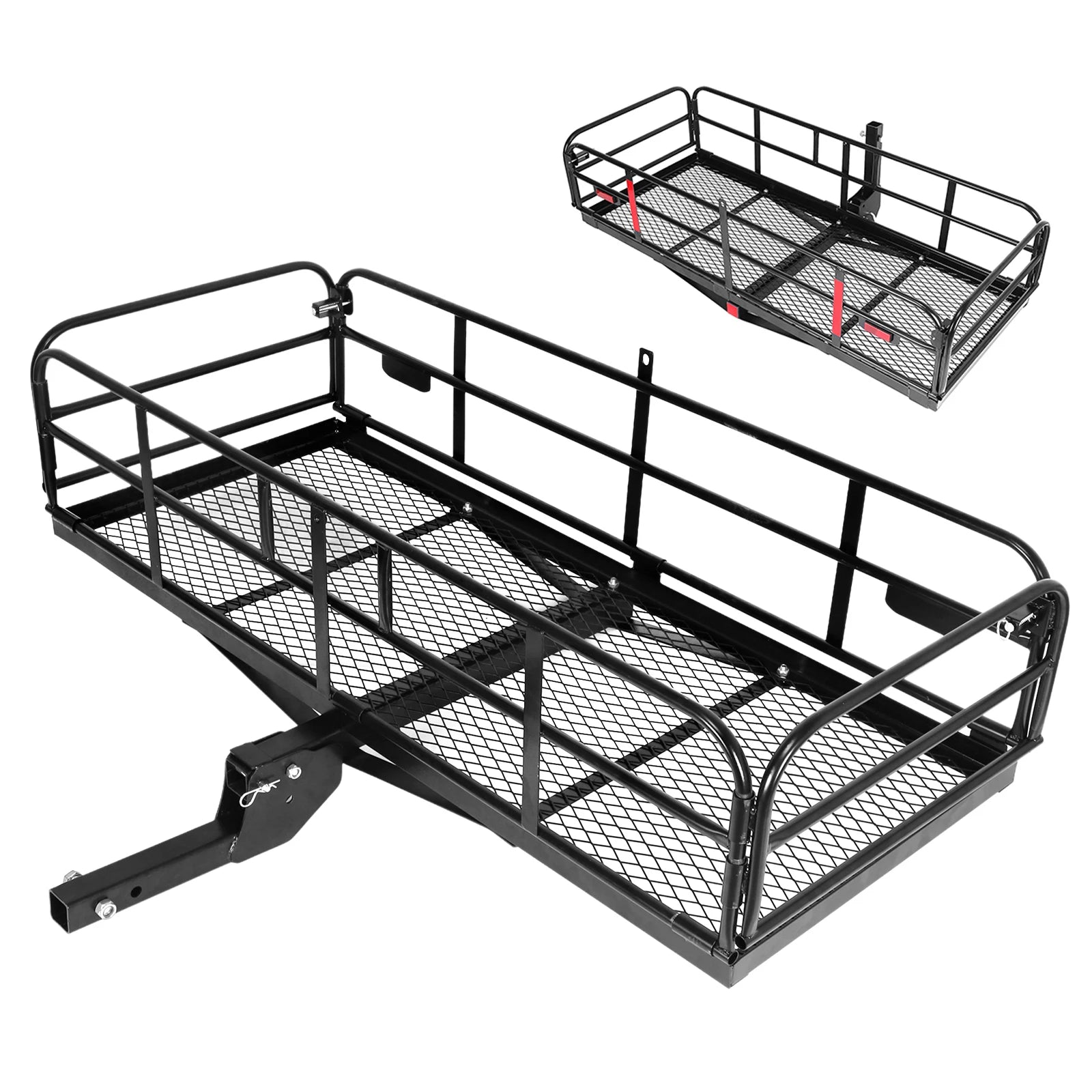 Hitch Cargo Carrier 500 LBS with Hitch Stabilizer for 2-Inch Receiver