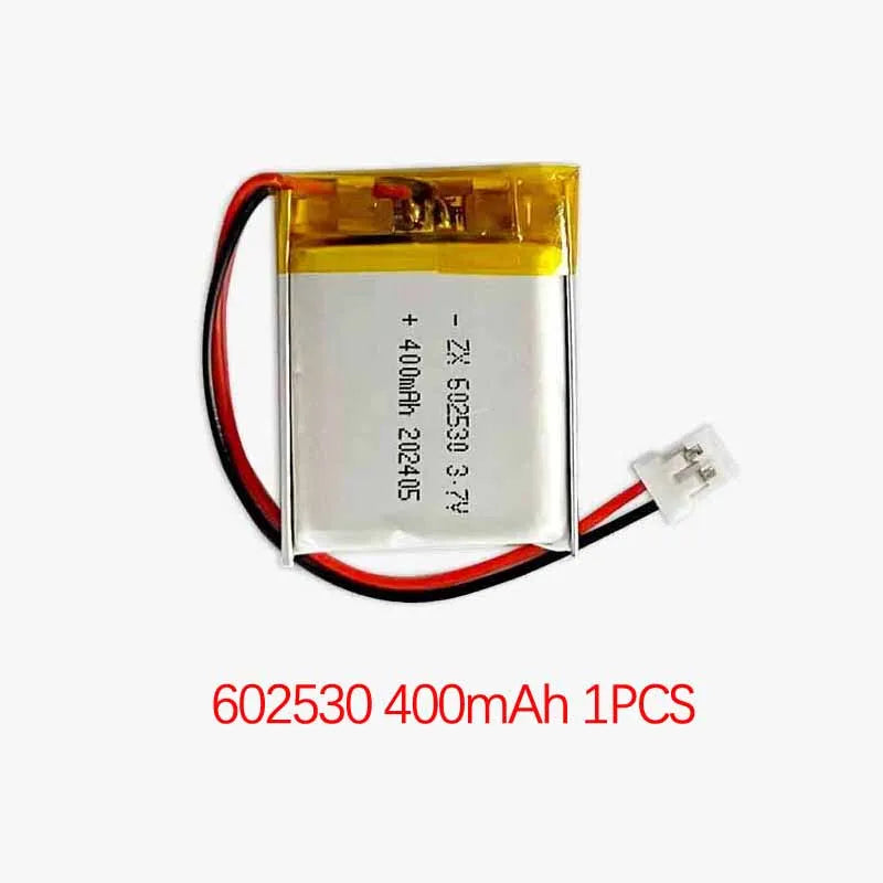 602530 3.7 V 400 mAh oppladbart LiPo-batteri