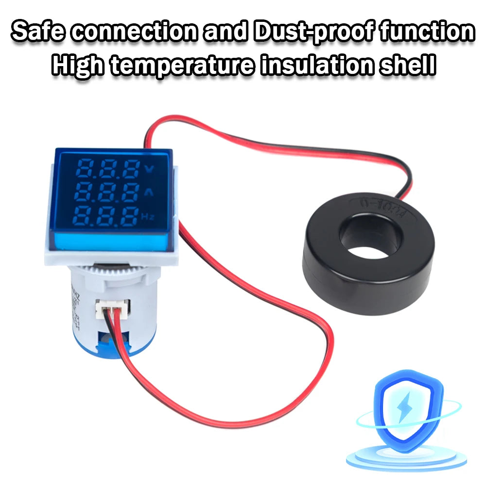 22 mm Panel Voltage and Current Meter