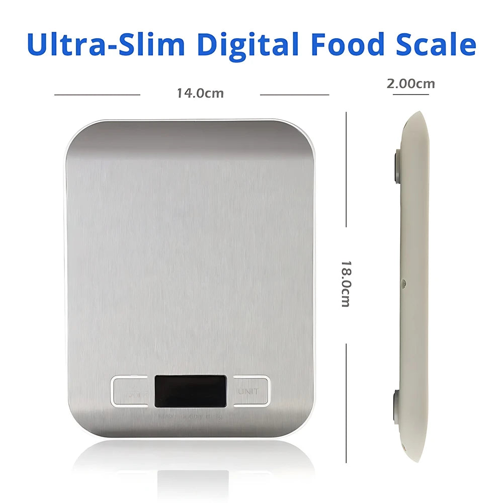 Balança digital de cozinha com LCD, variante de 10 kg