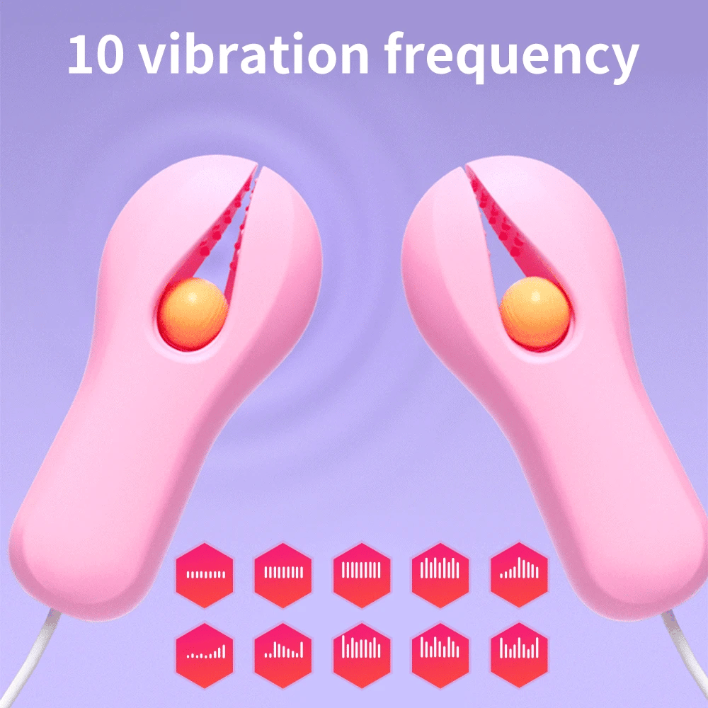 10 načinov električne objemke za bradavice Masaža prsi Vibrator Enhancer Bondage Adult Stimulator Seks igrače za ženske Pare Ženske