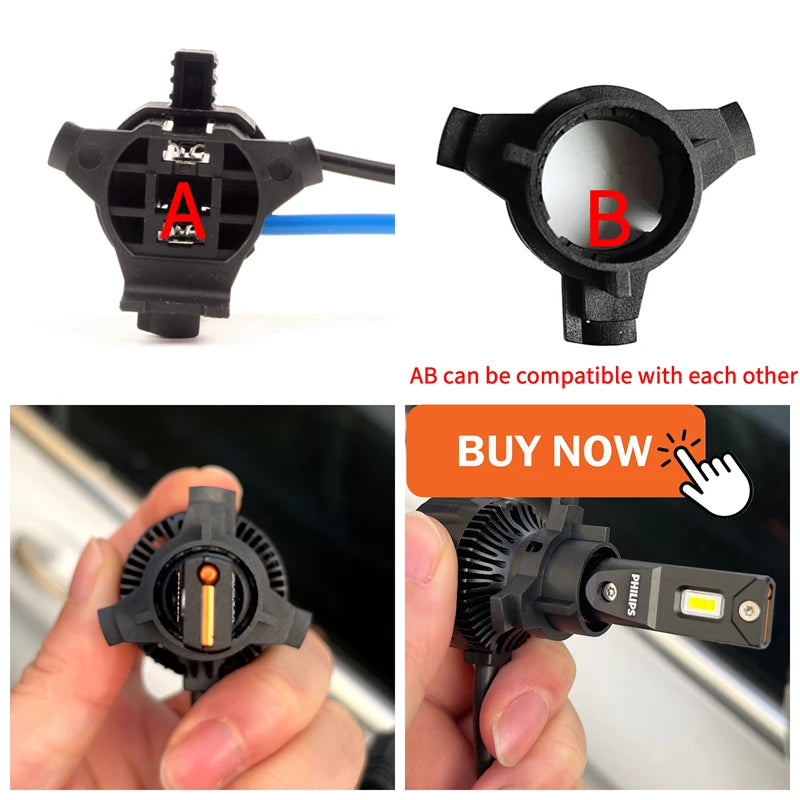 Philips Ultinon Rally 3551 LED H4 H7 H11 HB3/4 9006 9005 HIR2 Car Headlight 6500K White Max Power 50W Max Lumen 4500lm LED Bulb