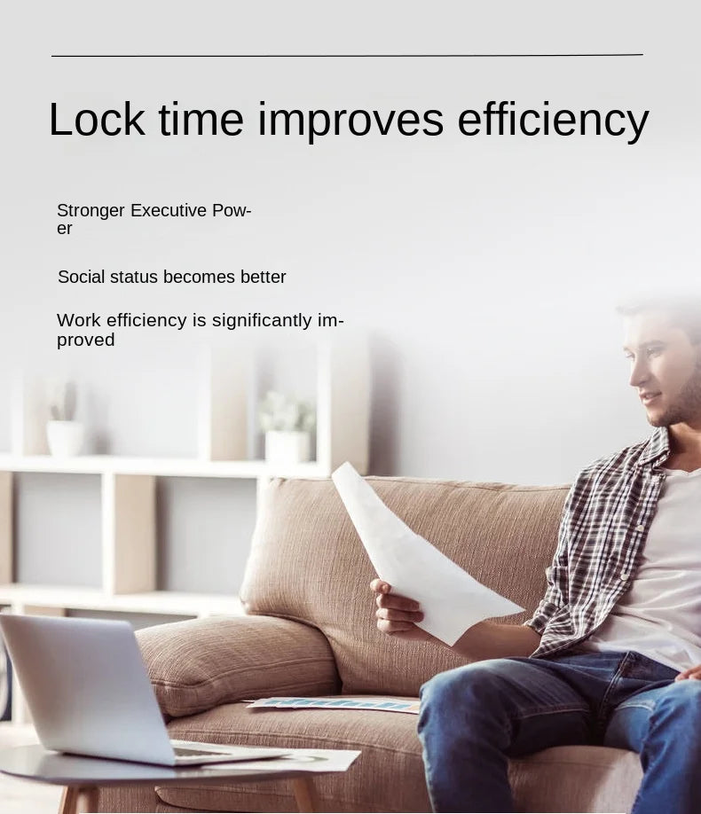 Rechargeable Timer Padlock with LCD